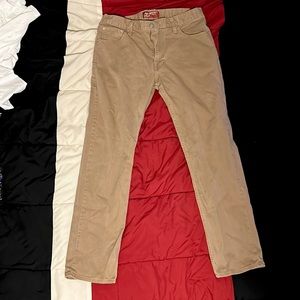 Arizona Tan Straight Leg Denim Jeans 34w